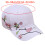 Chapeau de Baseball à la mode, chapeau brodé de fleurs,-Blanc 4