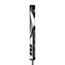SuperStroke Men's Zenergy Flatso 2.0 Gray/White Putter Grip Flatso 2.0 Black/White