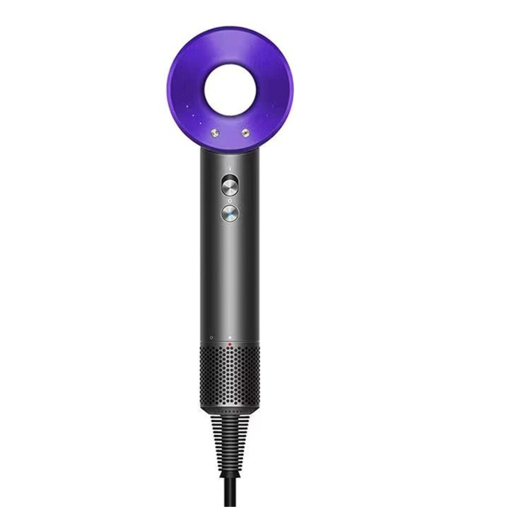 Purple (Purple) Professional Ionic Hair Dryer With Magnetic Attachments - Fast Drying & Frizz Control For Salon-Quality Results