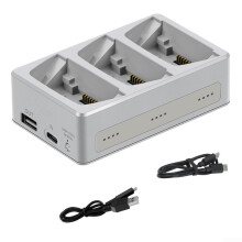 Safetyenhanced charging hub for DJI Flip batteries with intelligent charging (Threeway)