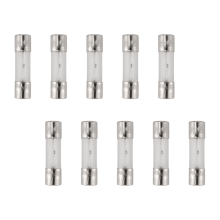 10 fusibili in vetro a ritardo di fusione da 250 V 3 A 3 Ampere, tubo da 5 mm x 20 mm