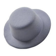 Base de chapeau de fascinateur tendance de couleur-Gris foncé