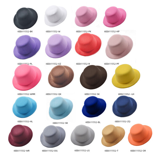 Base de chapeau bibi colorée, merveilleux choix pour-gris clair 1