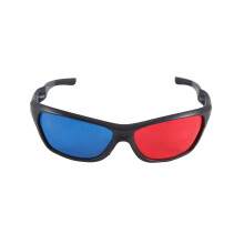 Puna-sininen / syaani anaglyfi yksinkertainen tyyli 3D-lasit 3D-elokuvapeli (ylimääräinen päivitystyyli)