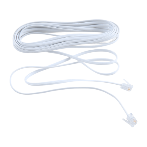Cable de línea telefónica con conector RJ11 macho a macho 6P2C de 5 m 2