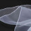Einfarbiger Chiffon-Halstuch/Kopftuch 70 cm x 70 cm (Weiß) 4