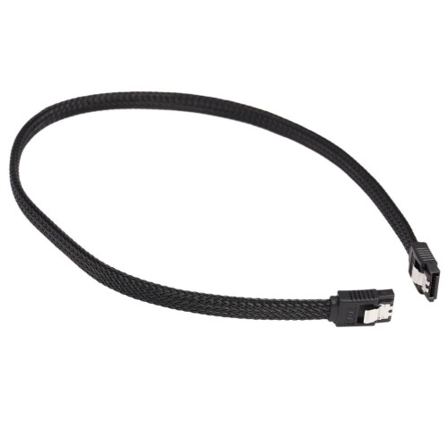 50CM SATA 3.0 III SATA3 7pin Data Cable 6Gb/s SSD Cables(Black) 1