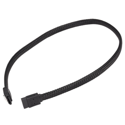 50CM SATA 3.0 III SATA3 7pin Data Cable 6Gb/s SSD Cables(Black) 2