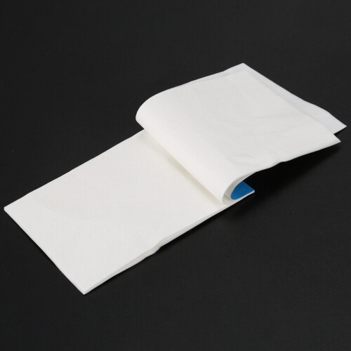 1 φυλλάδιο 50 τεμαχίων 10cm x 7,5cm λευκό μαλακό χαρτί καθαρισμού 2