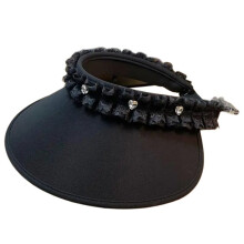 Chapeau de soleil en dentelle, chapeau de plage, fait Ă la-Noir