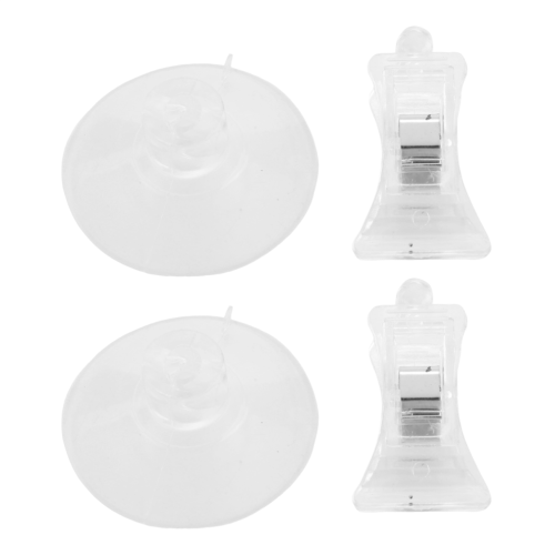 Lot de 2 ventouses murales transparentes de 47 mm 2