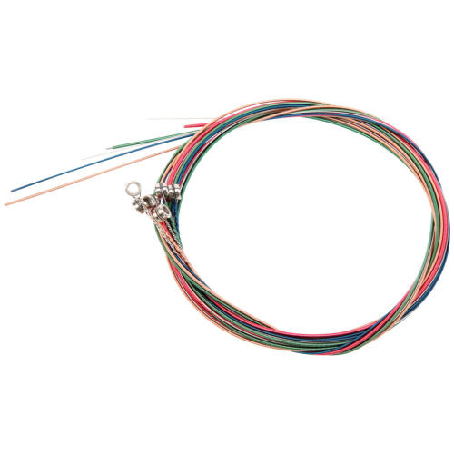 Set di corde colorate arcobaleno per chitarra acustica 1