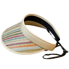 Chapeau de soleil pour femmes, visière-couleur Taille Unique
