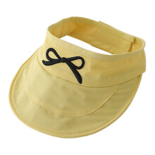 Chapeau de soleil pour enfants, visière d'extérieur, à -Jaune