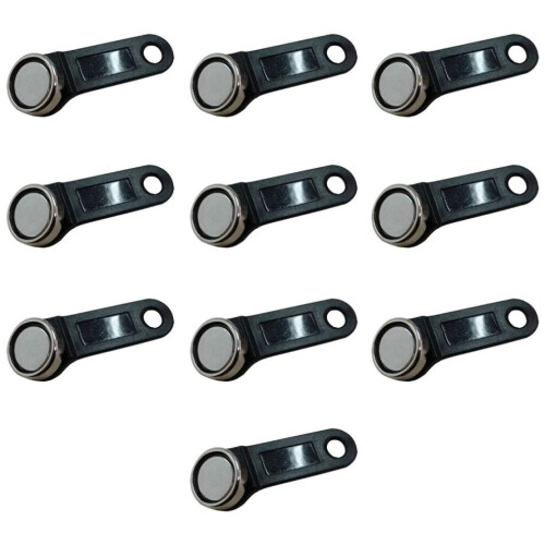 10 τεμάχια DS1990A-F5 TM Κάρτα iButton Tag με επιτοίχια τοποθέτηση σε μαύ