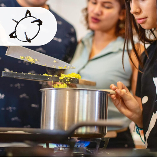 Iron pan 20 2 cm range Wok holder cooking accessory Wok support rings Iron structure for kitchen copies 1