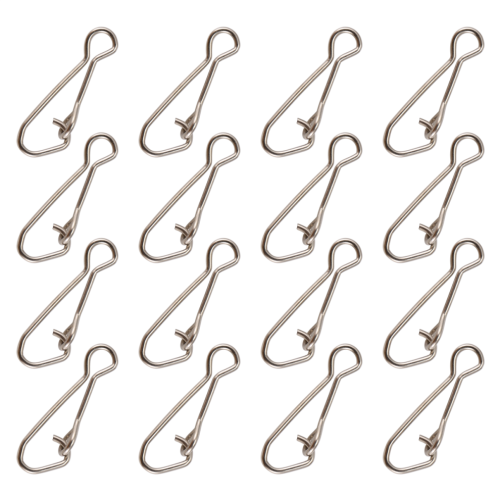 100 agrafes de pêche avec émerillon, ligne de 15 mm 2