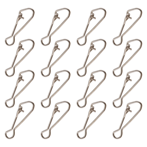 100 agrafes de pêche avec émerillon, ligne de 15 mm 1