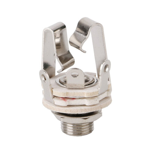 Conector de cable de audio de dos canales con interruptor hembra de 6,5 mm para guitarra