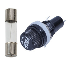 30 fusibles de tubo de vidrio para componentes eléctricos, 250 V, 5 A
