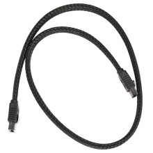 Cavo dati SATA 3.0 III SATA3 a 7 pin da 50 cm, 6 Gb/s, per SSD (nero)
