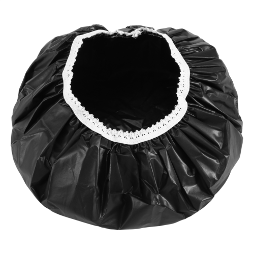 1 bonnet de douche imperméable pour la maison, bonnet de douche de natation (noir) 2