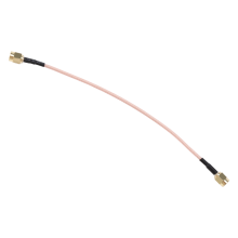 Cavo pigtail con connettore SMA maschio-SMA maschio, lunghezza 6,5 pollici.