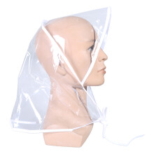 Chapeau de pluie en PVC pour conditions météorologiques-Blanc