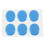 6-delige set snaredrumdempers/percussieaccessoires (blauw) 1