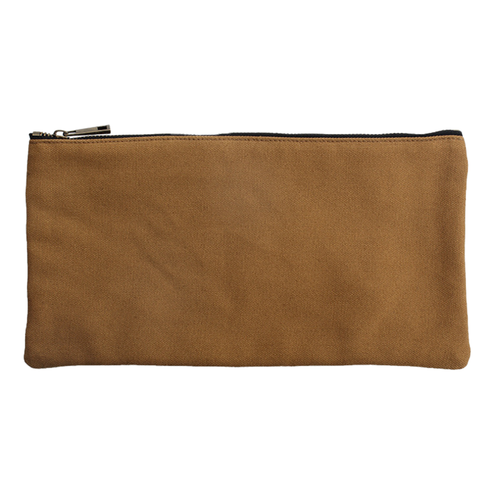 Compact Canvas Makeup Bag, Rugged And Durable Water Resistant Waxed Cotton Canvas With Full Zipper Closure, Easy To Carry And Store