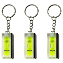 3 mininiveles de burbuja magnéticos con llavero para decoración de interiores.