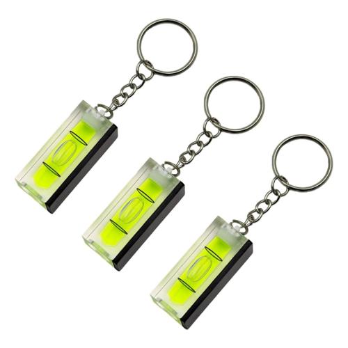 3 st magnetiska mini-bubbelvattenpass med nyckelring för inredning 2