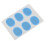 6-delige set snaredrumdempers/percussieaccessoires (blauw) 4