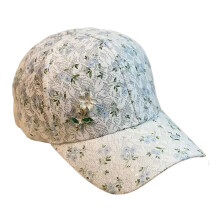 Casquettes de Baseball à motif en dentelle,-Bleu Taille Unique