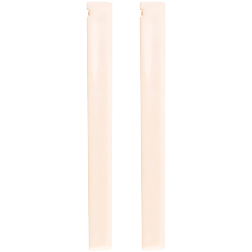 2 pezzi di ricambio in plastica beige per ponte e capotasto di chitarra classica