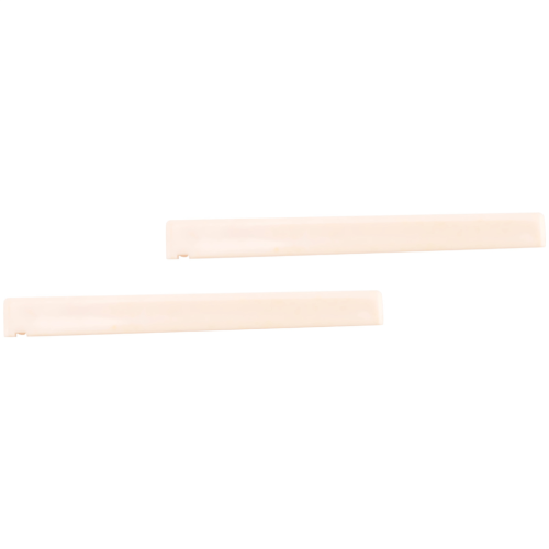 2 pezzi di ricambio in plastica beige per ponte e capotasto di chitarra classica 1