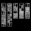 Junk Journaling Stencil Set Template Geometry Shape Planner 1-20 3