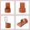 Multi-Tool Hammer Stand, Small Hammer Ax Holder Leather Case 4
