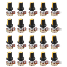 5 x 10K OHM 3-terminal linjär konisk roterande ljudpotentiometer av B-typ