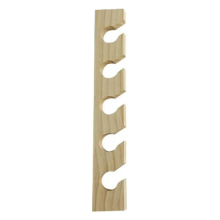 Hutaufhänger aus Holz mit Ablagefläche, Holzfarbe