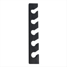Hutaufhänger aus Holz mit Ablagefläche, schwarz