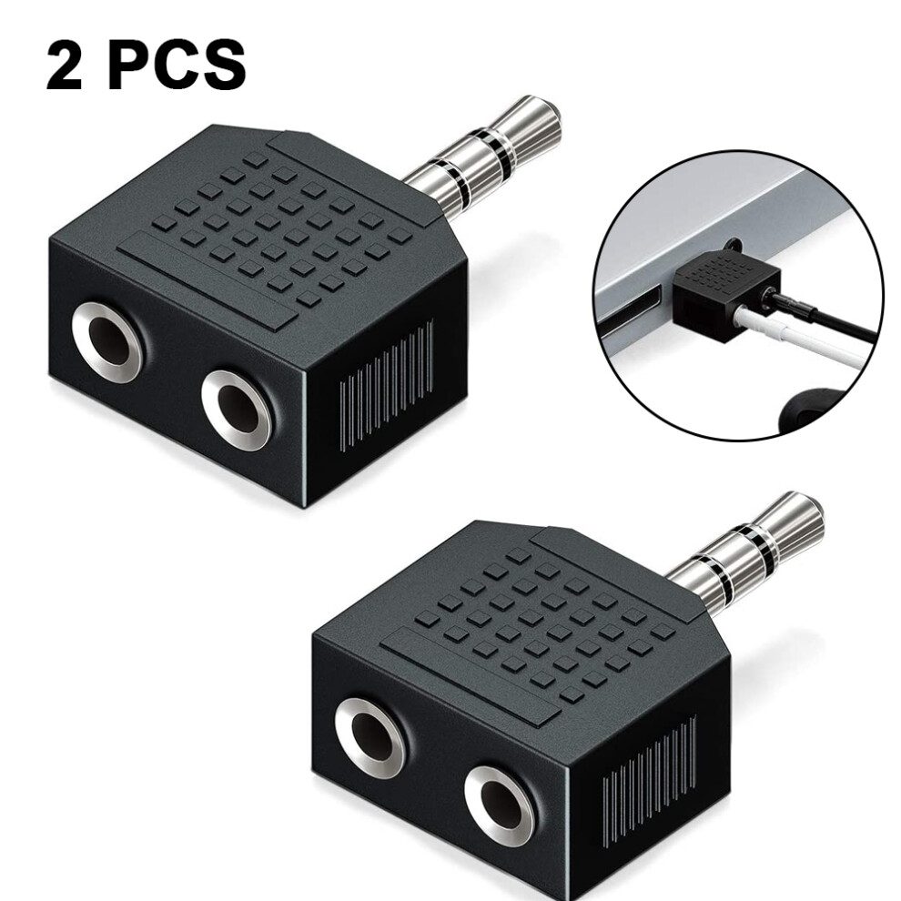 Stereo Splitter Adapter, Versatile Functionality For Connecting Two Devices To One 3.5Mm Port 9486358102800
