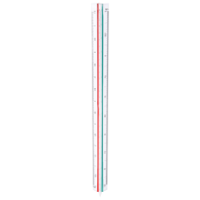 1:20 1:25 1:50 1:75 1:100 1:125 Dreieckiger Maßstab aus Kunststoff