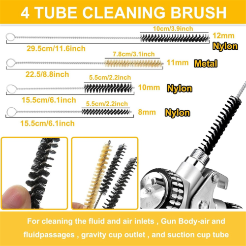 Sprayer Cleaning Kit 17Pcs Multi-Purpose Paint- Brush Cleaner Tool 2