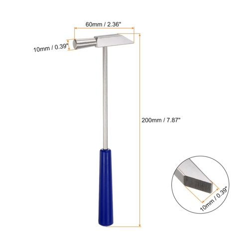 Double Face Small Metal Hammer, 8 inch Round Triangle 1