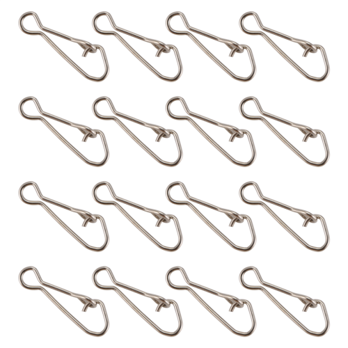 100 agrafes de pêche avec émerillon, ligne de 15 mm