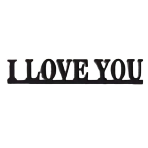 Χαριτωμένο διακοσμητικό πόρτας Love, μεταλλικό διακοσμητικό πλαί