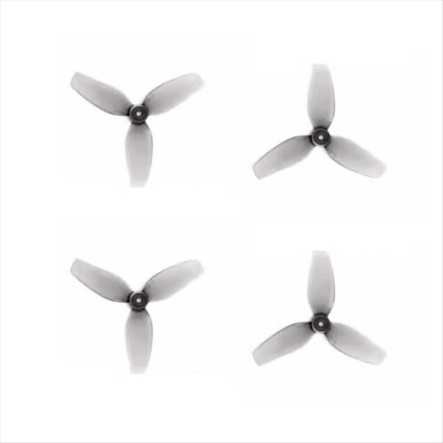 Hélice tripale de 1,22 pouce pour drones RC FPV (pièces détachées, gris)