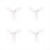 Hélice tripale de 1,22 pouce pour drones RC FPV (pièces détachées, gris) 4