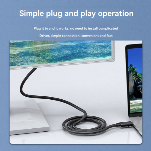 Adattatore da USB-C a VGA, cavo convertitore da Type-C a D-Sub 15 pin VGA 1